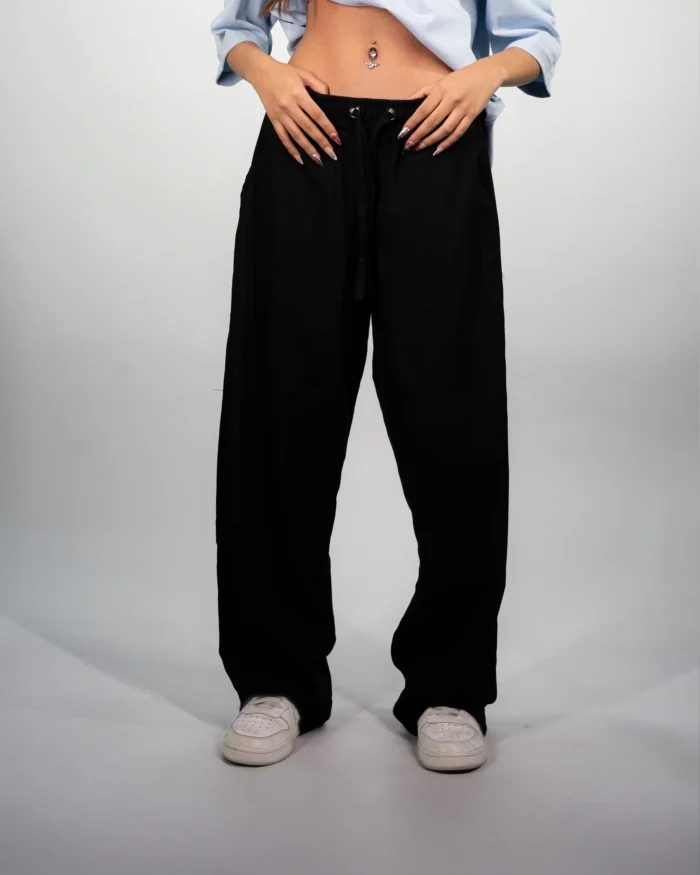dolabcoo Linen Black Pant - Image 1