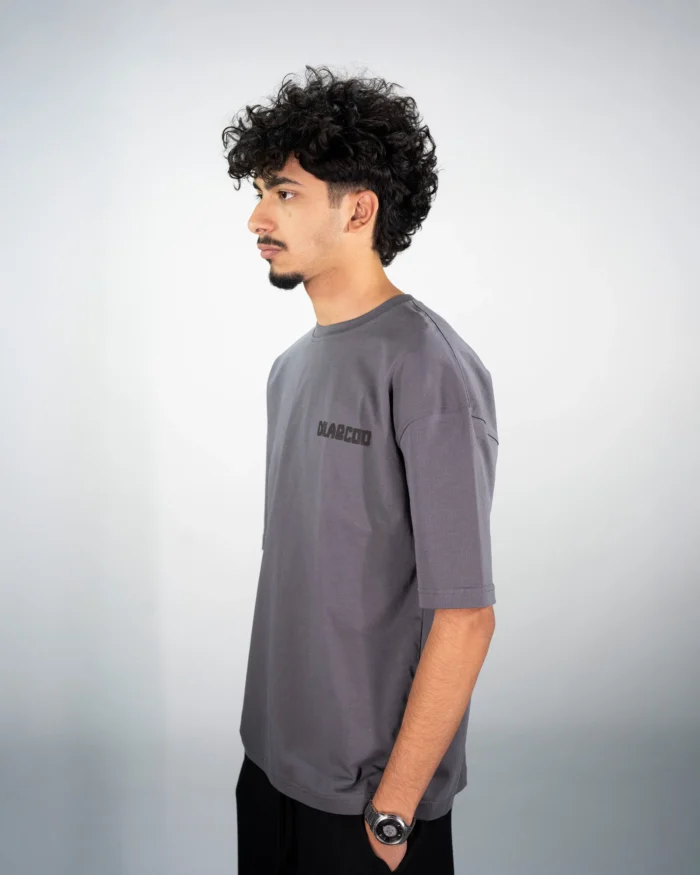 Dolabcoo Grey Basic Tee - Image 4