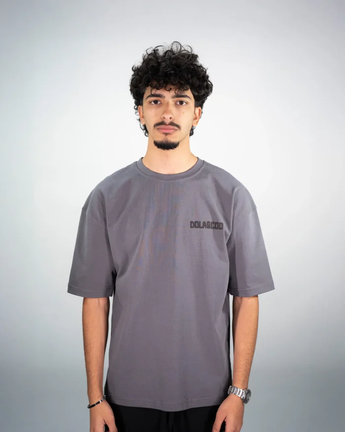 Dolabcoo Grey Basic Tee - Image 2
