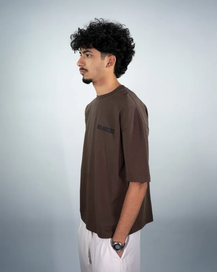Dolabcoo Brown Basic Tee - Image 2