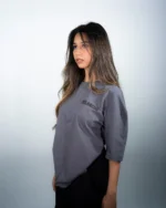 Dolabcoo Grey Basic Tee - Image 3